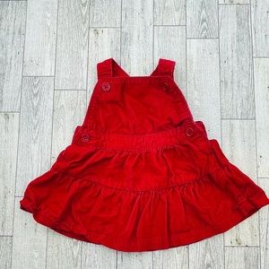 Just one You red corduroy skirtalls